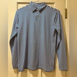 Crewcuts Blue and White Striped Shirt XL